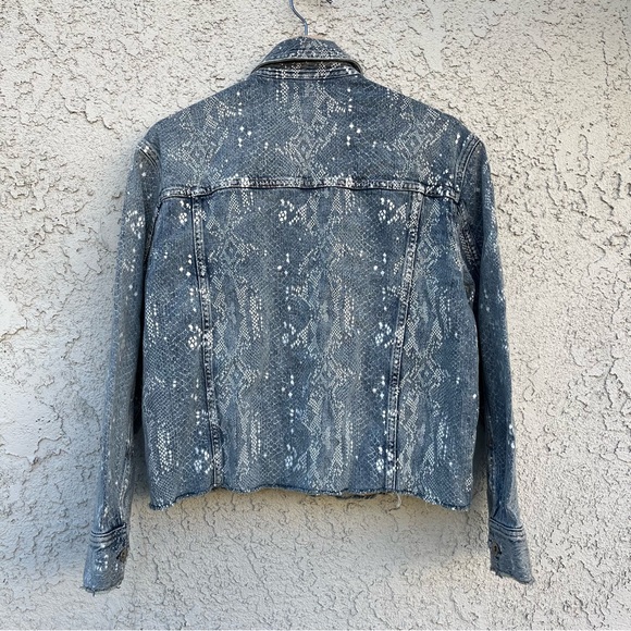 Rag & Bone - Cut Off Oversized Snake Jacket in Worn Snake - Picture 3 of 4
